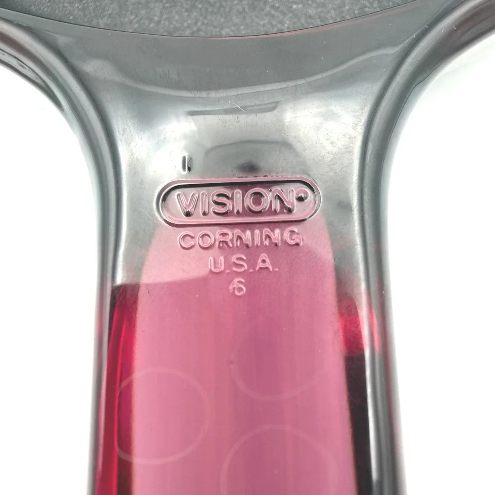 Visions Corning Skillet 7 Inch Cranberry‎ Purple Non-Stick Glass Ceramic No Lid